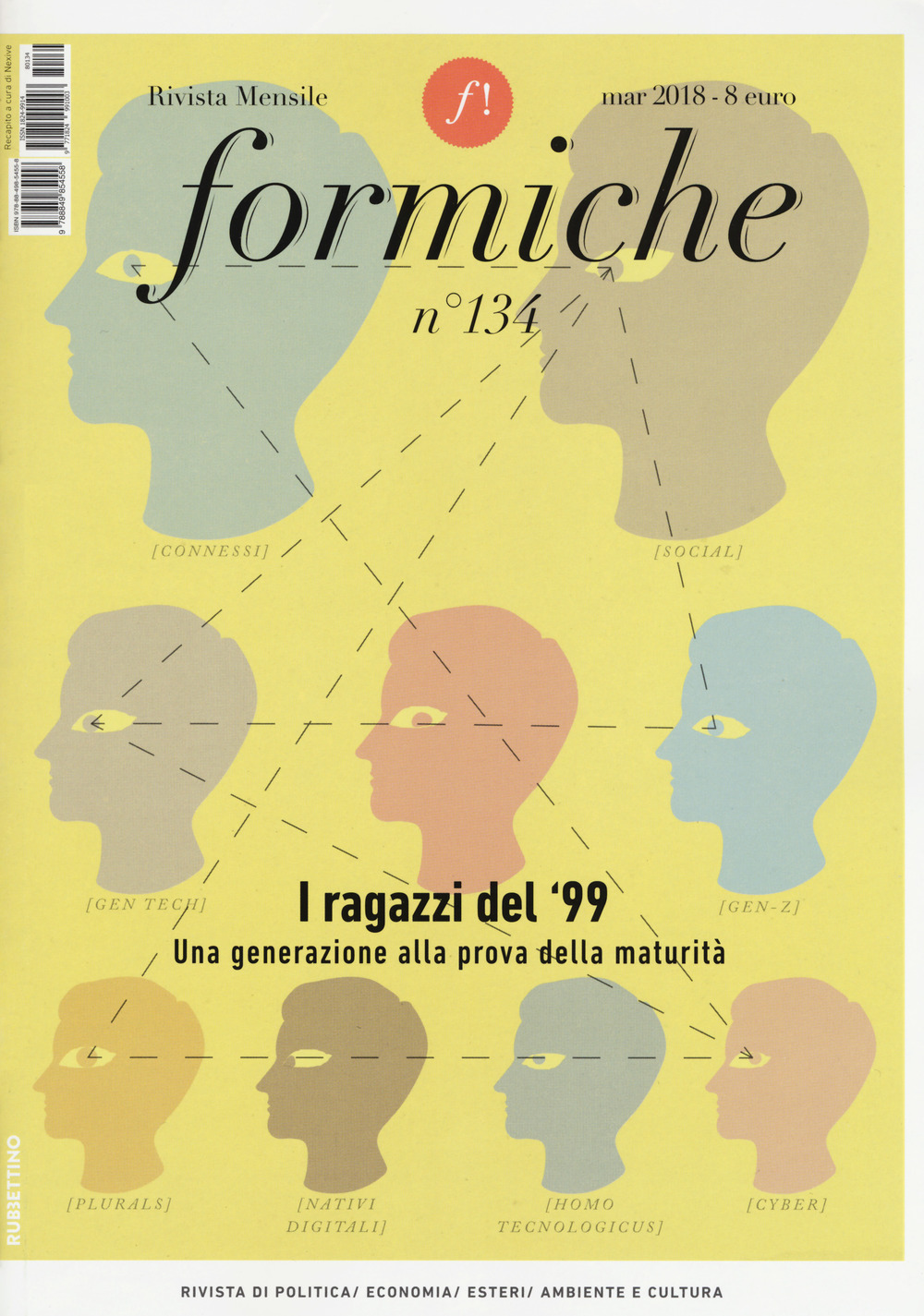 Formiche (2018). Vol. 134: I ragazzi del '99. Una generazione alla prova di maturità (Marzo)