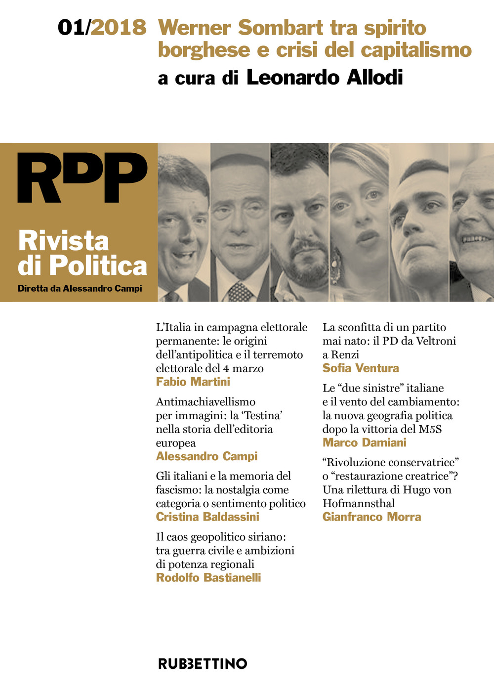 Rivista di politica (2018). Vol. 1: Werner Sombart tra spirito borghese e crisi del capitalismo