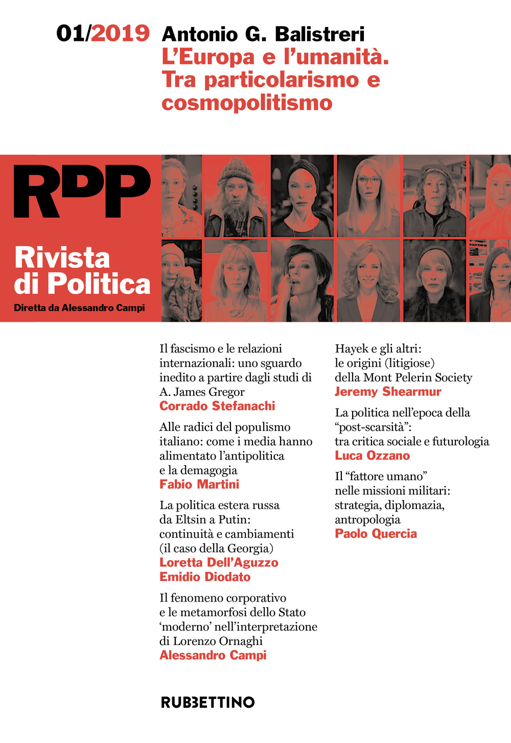 Rivista di politica (2019). Vol. 1: L' Europa e l'umanità. Tra particolarismo e cosmopolitismo