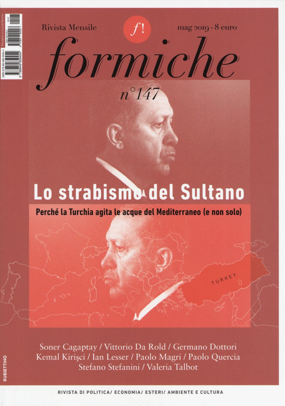 Formiche (2019). Vol. 147: Lo strabismo del sultano. Perché la Turchia agita le acque del Mediterraneo (e non solo)