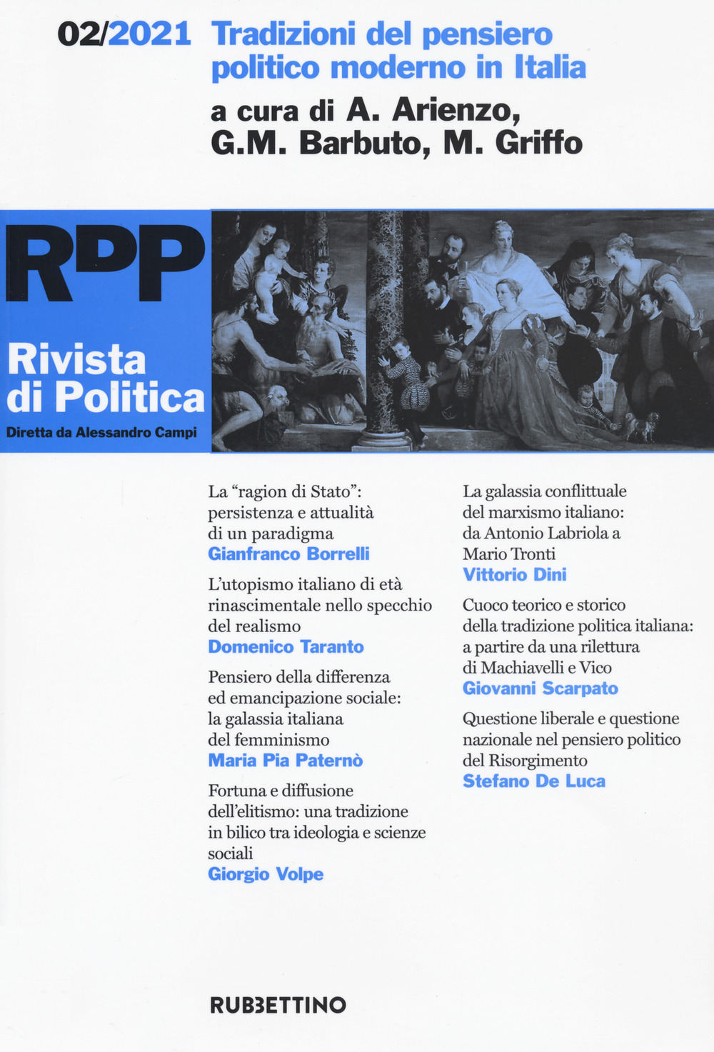 Rivista di politica (2021). Vol. 2: Tradizioni del pensiero politico moderno in Italia