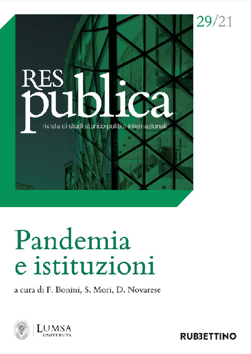 Res publica (2021). Vol. 29: Pandemia e istituzioni