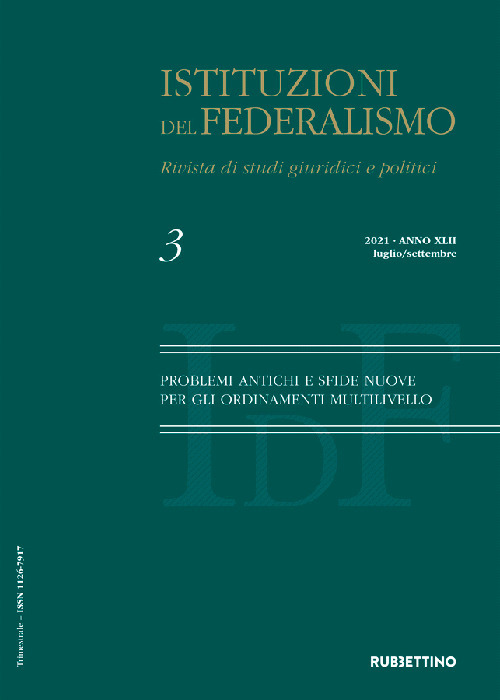 Istituzioni del federalismo. Rivista di studi giuridici e politici (2022). Vol. 3: Pubbliche amministrazioni e terzo settore