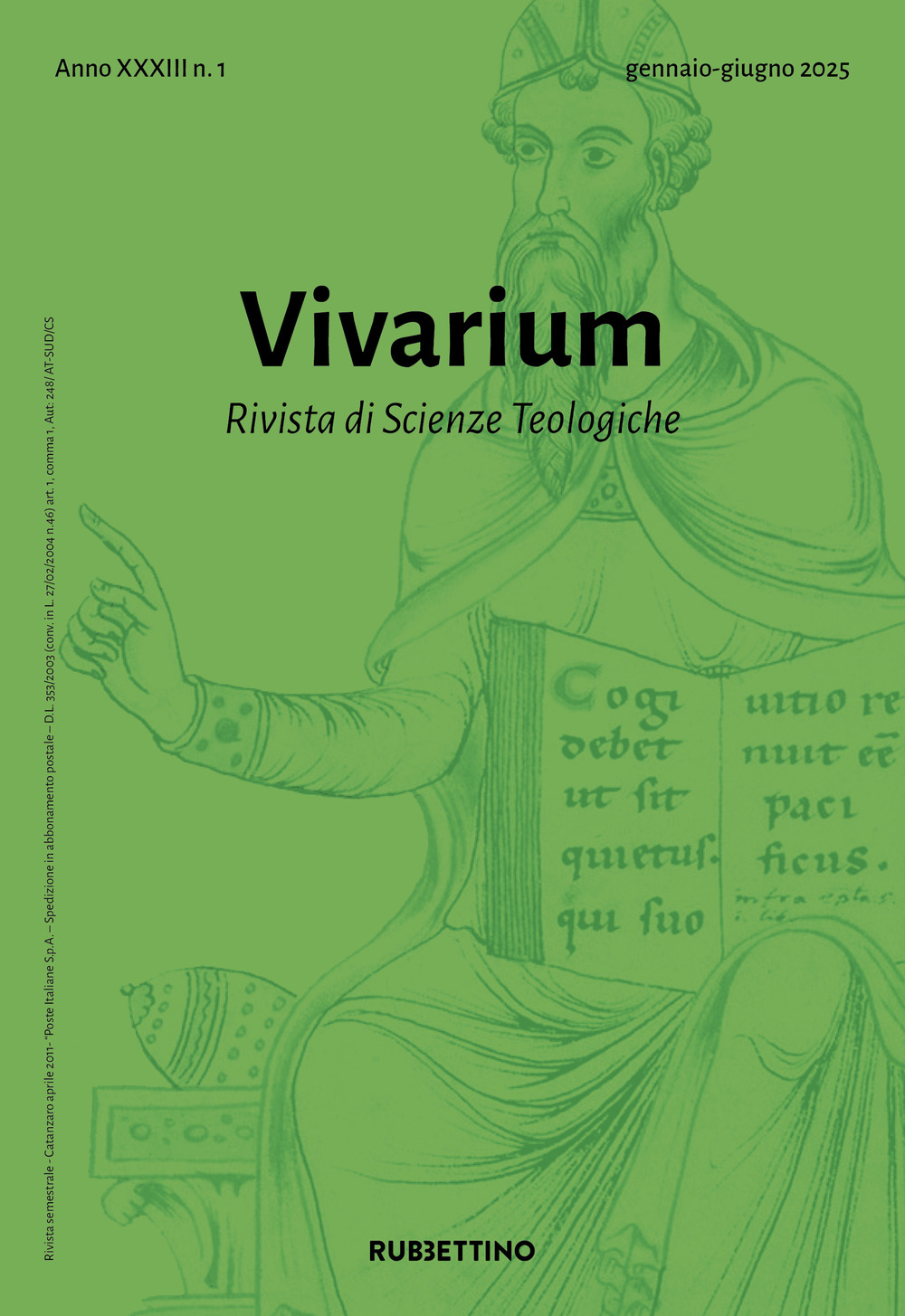 Vivarium. Rivista di scienze teologiche (2025). Vol. 1: Gennaio-giugno