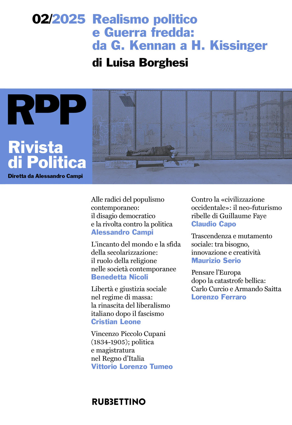 Rivista di politica (2025). Vol. 2: Realismo politico e Guerra fredda. Da G. Kennan a H. Kissinger