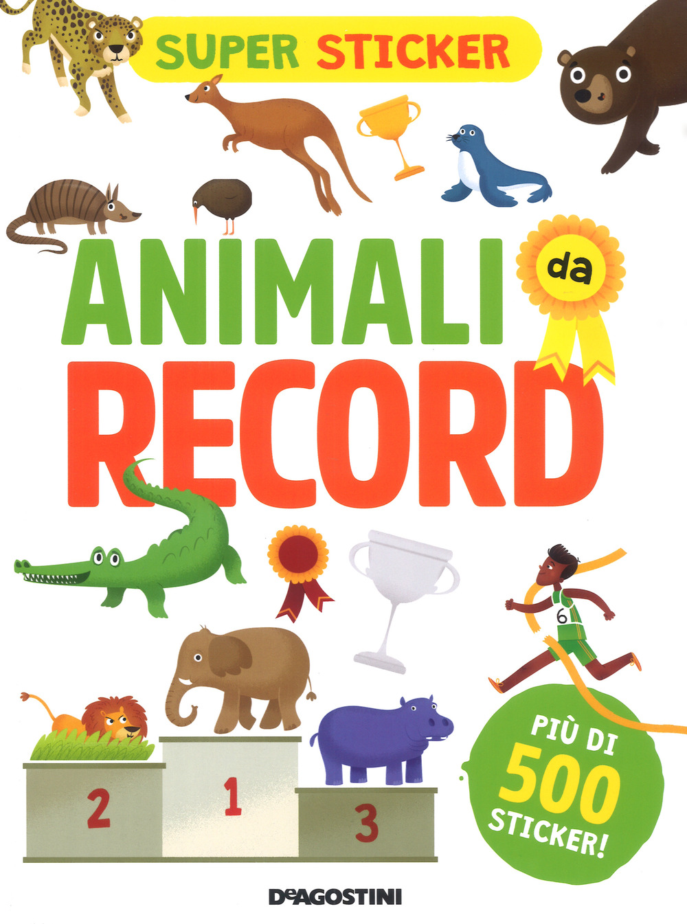 Animali da record. Super sticker. Ediz. a colori