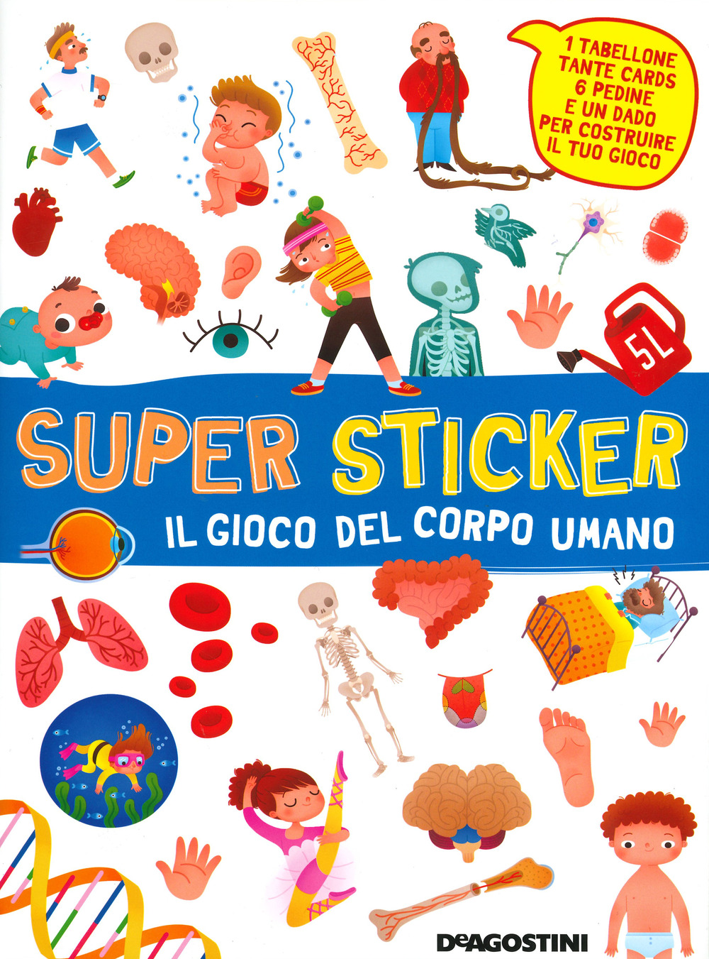 Il gioco del corpo umano. Super sticker. Con adesivi. Ediz. a colori