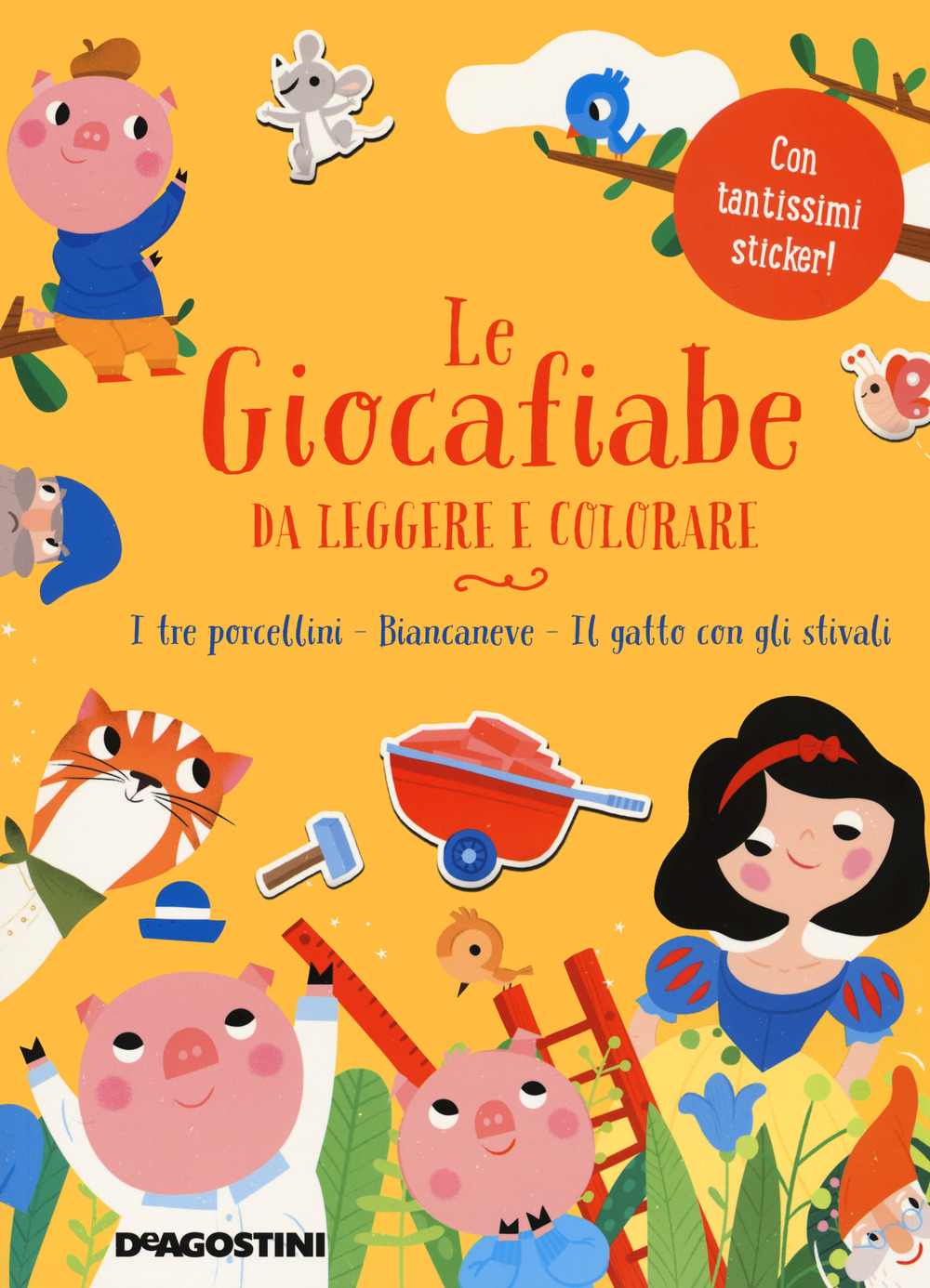 Le giocafiabe da leggere e colorare. Vol. 2: I tre porcellini-Biancaneve-Il gatto con gli stivali