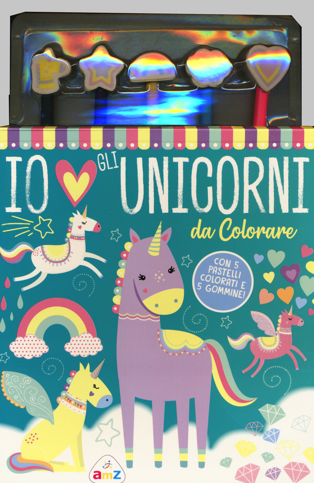 I love unicorni da colorare. Nuova ediz. Con matite colorate