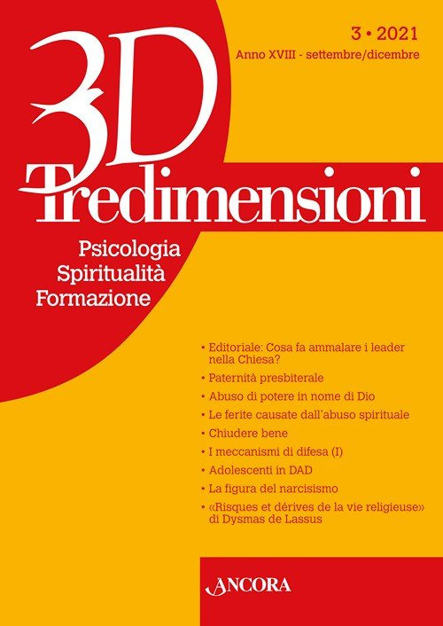 Tredimensioni. Psicologia, spiritualità, formazione (2021). Vol. 3