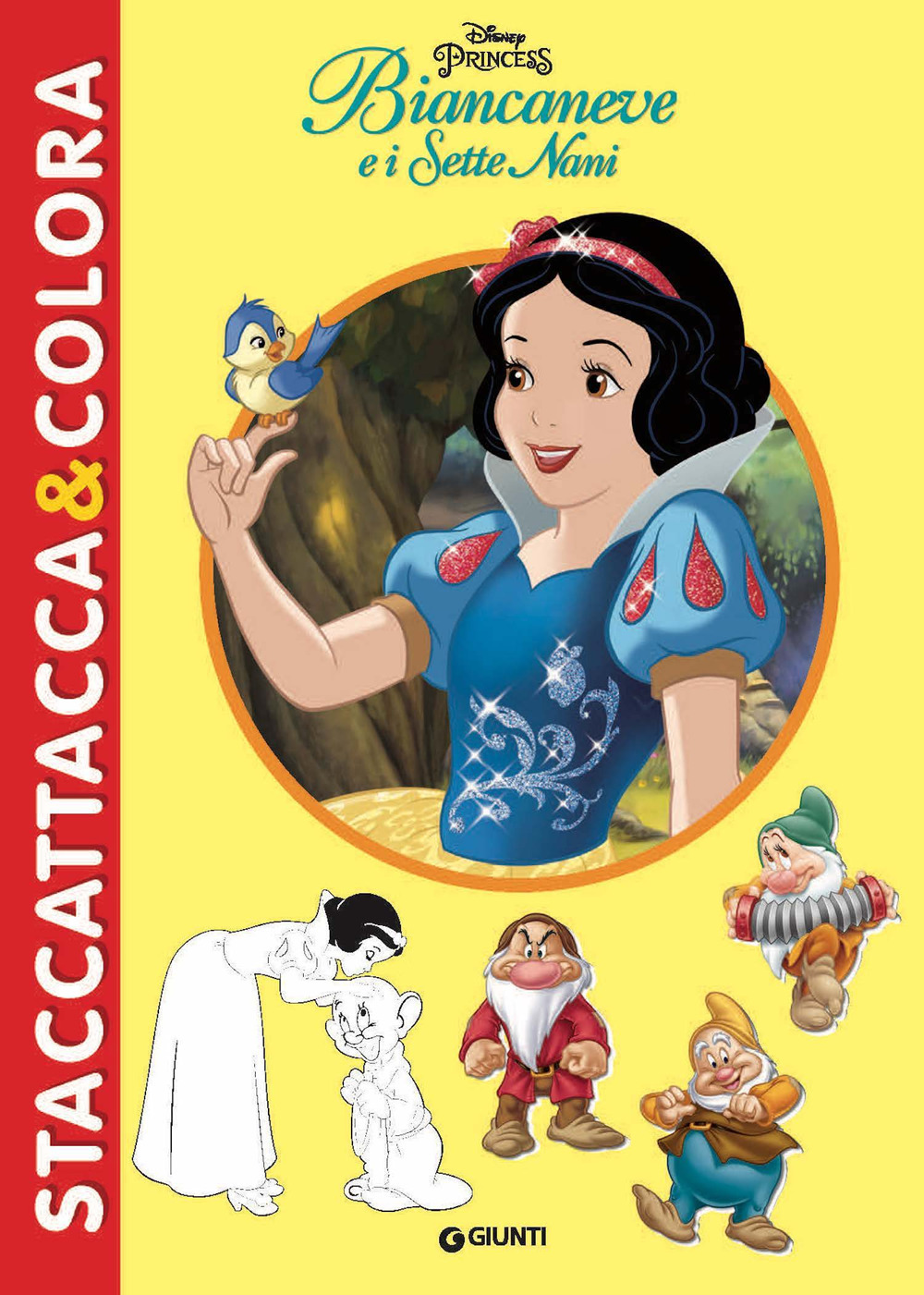 Biancaneve e i sette nani. Staccattacca&colora. Con adesivi. Ediz. illustrata