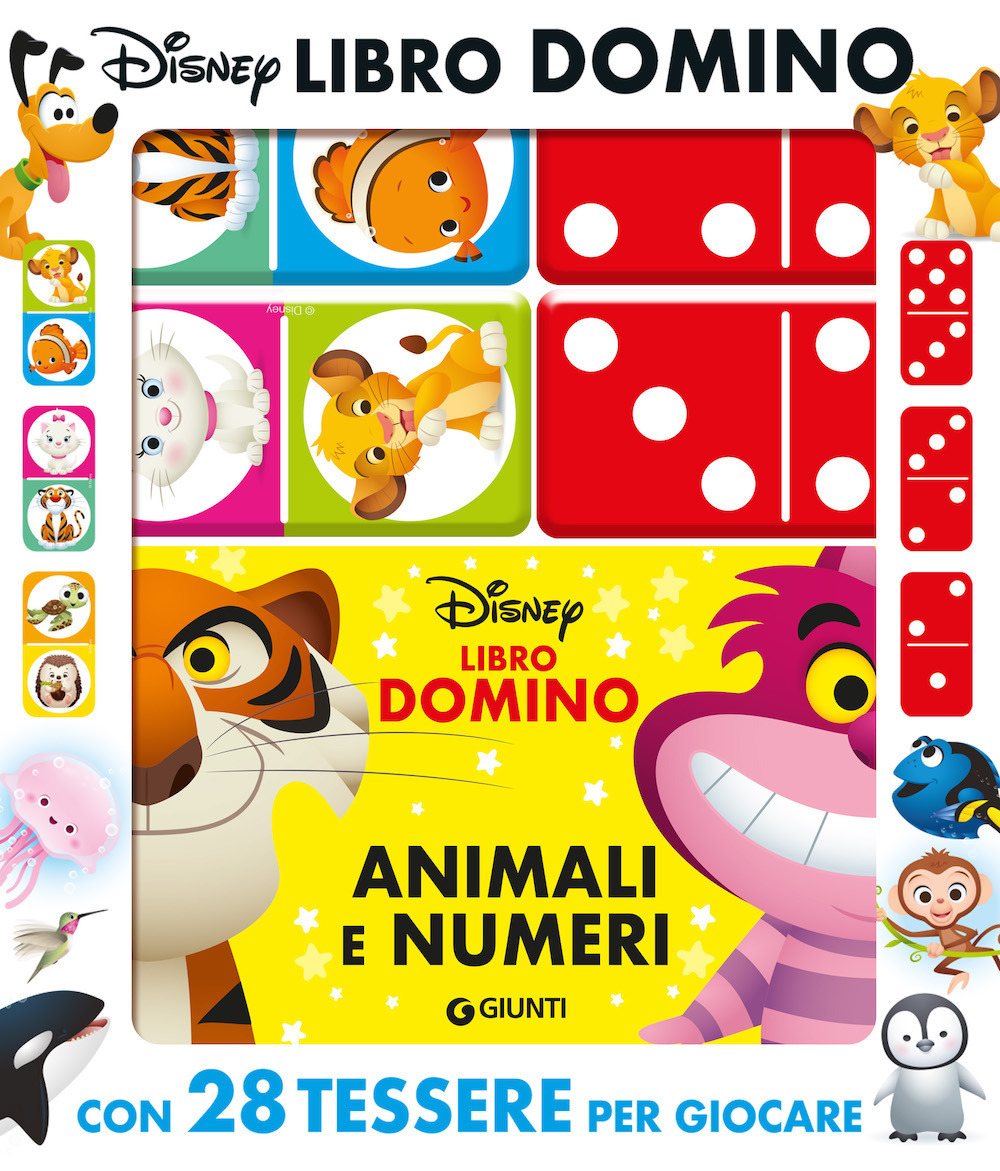 Numeri e animali. Libro domino Disney. Ediz. a colori. Con 28 tessere domino