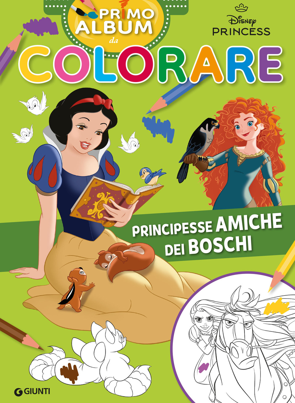 Principesse amiche dei boschi. Primo album da colorare. Ediz. a colori