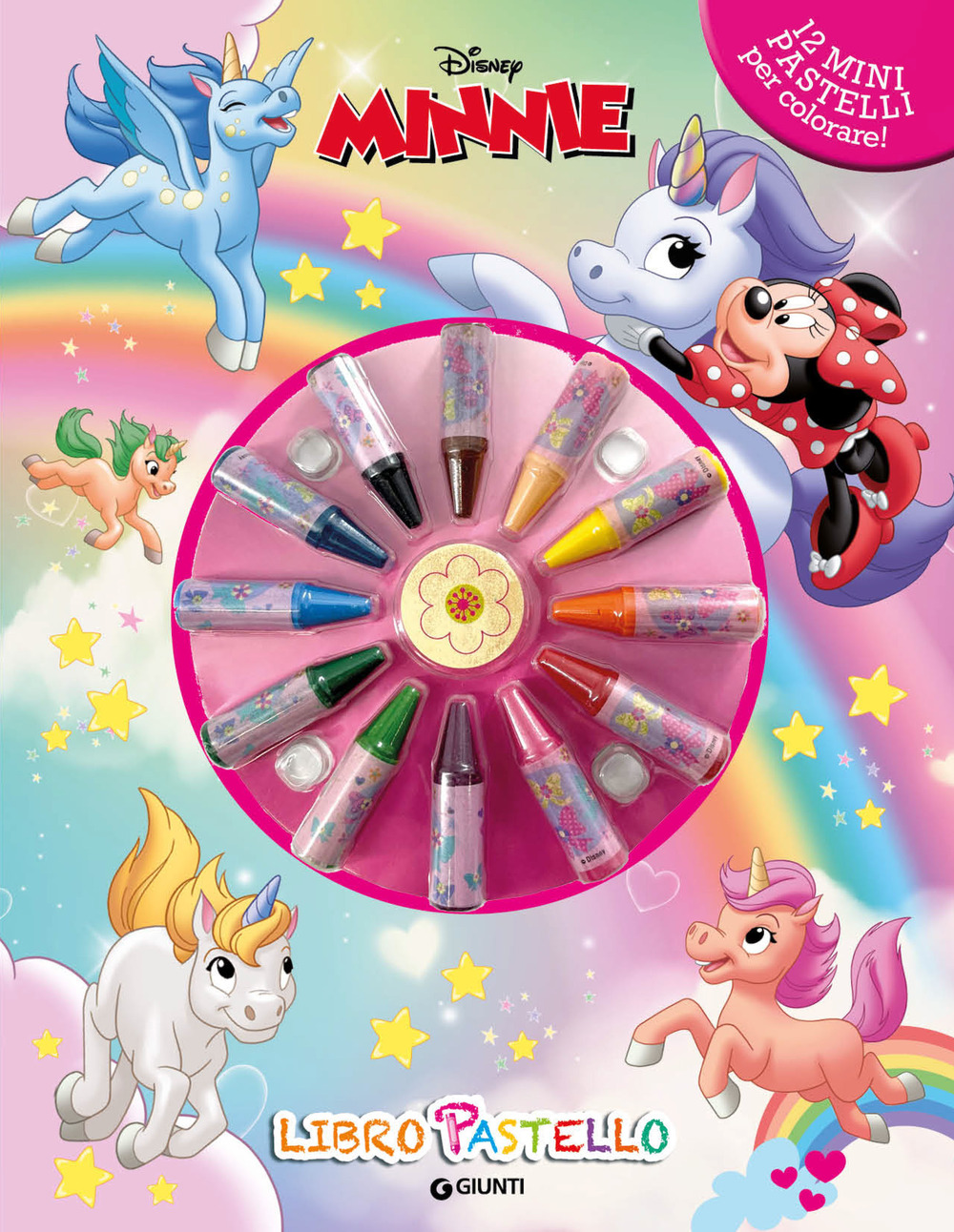 Minnie unicorni. Libro pastello. Ediz. a colori. Con 12 mini pastelli