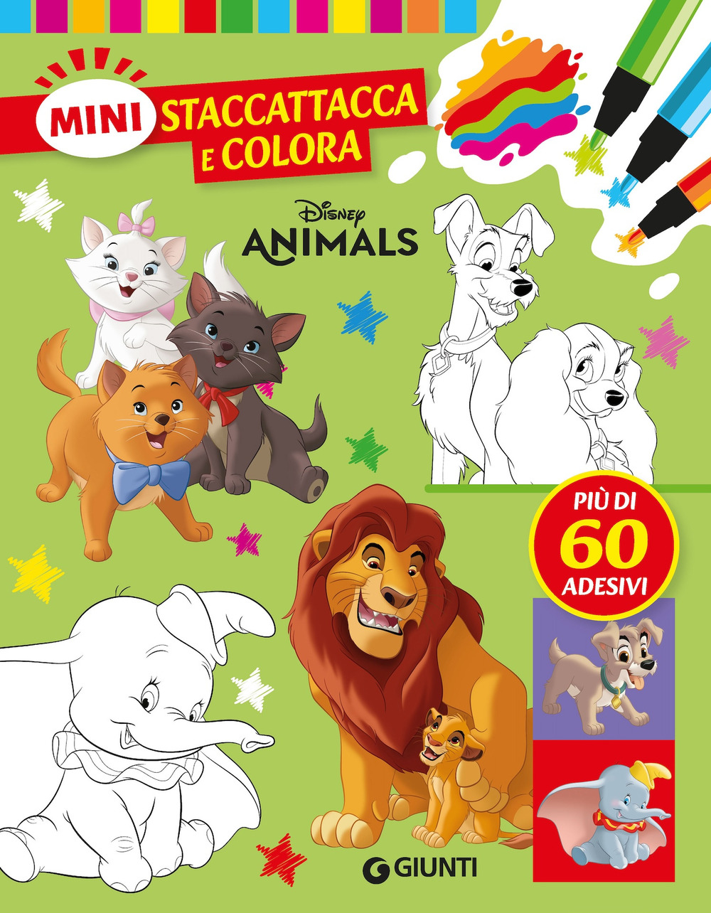 Disney animals. Mini staccattacca & colora. Con adesivi. Ediz. a colori