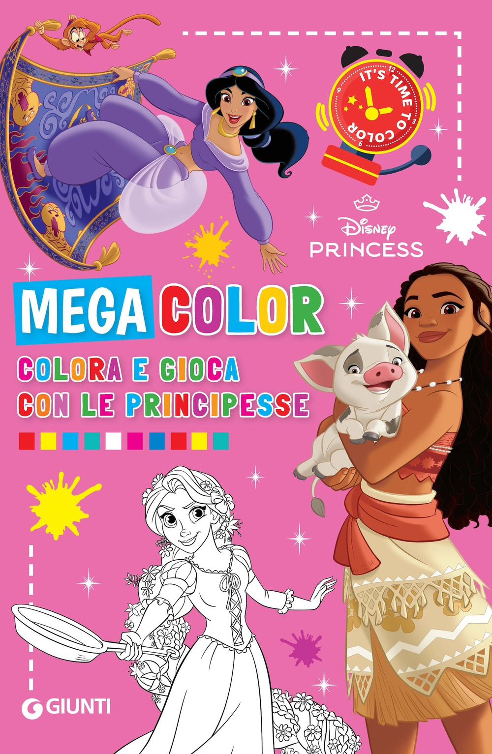 Colora e gioca con le principesse. Mega color. Disney princess. Ediz. illustrata