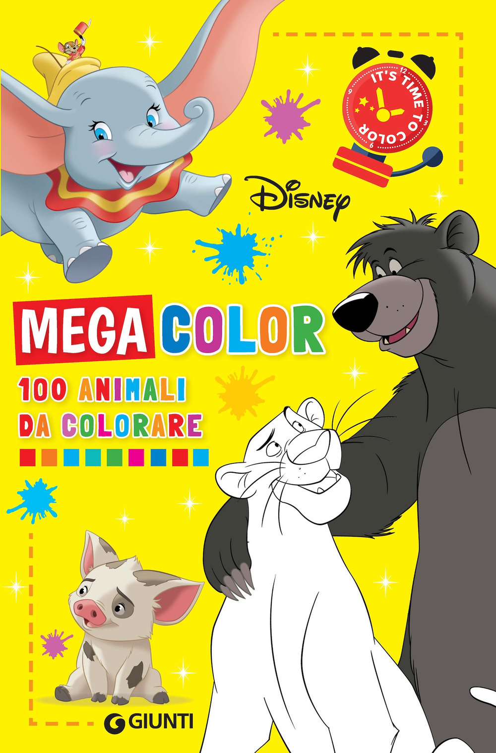 100 animali da colorare. Mega color Disney. Ediz. illustrata