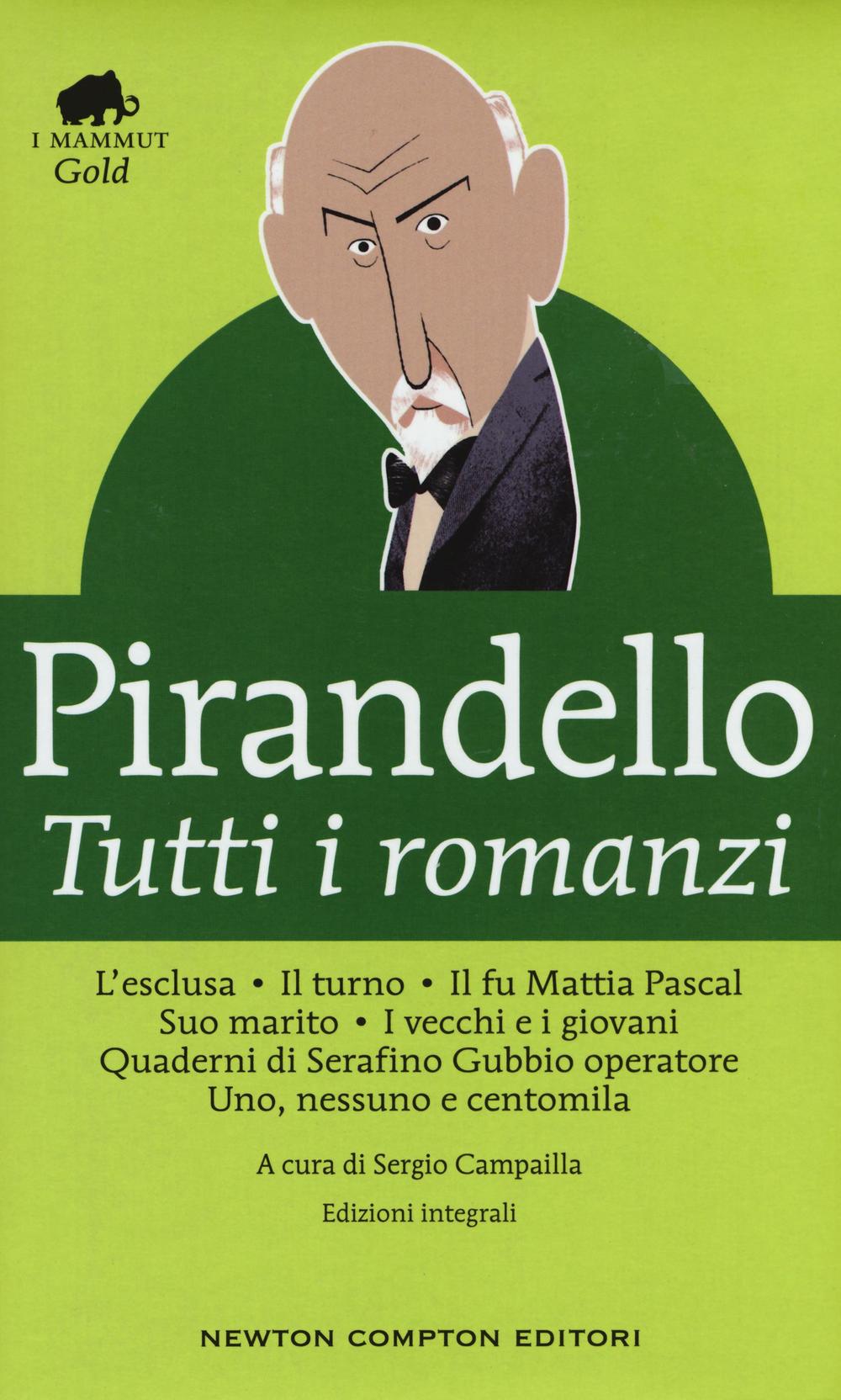 Tutti i romanzi: L'esclusa-Il turno-Il fu Mattia Pascal-Suo marito-I vecchi e i giovani-Quaderni di Serafino Gubbio operatore-Uno, nessuno e centomila. Ediz. integrale