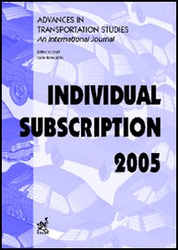 Advances in transportation studies. An international journal. Individual subscription 2005