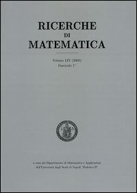 Ricerche di matematica (2000). Vol. 49/2