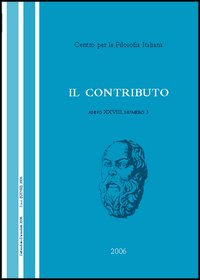 Il contributo (2006). Vol. 3