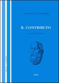 Il contributo (2008). Vol. 1