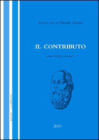 Il contributo (2009). Vol. 1