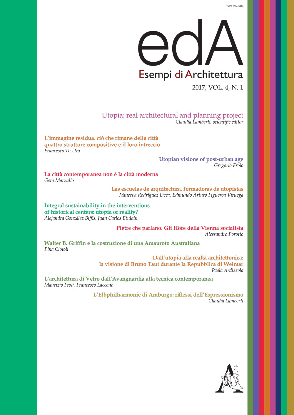 EDA. Esempi di architettura 2017. International journal of architecture and enginering (2017). Ediz. bilingue. Vol. 4/1
