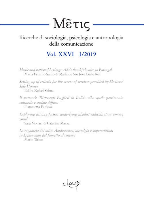 Metis. Ricerche di sociologia, psicologia e antropologia della comunicazione (2019). Ediz. multilingue. Vol. 1