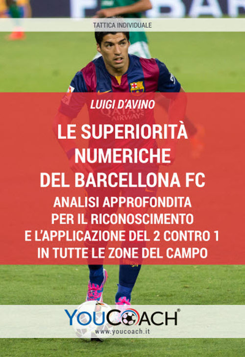 Le superiorità numeriche del Barcellona FC. Analisi approfondita per il riconoscimento e l'applicazione del 2 contro 1 in tutte le zone del campo