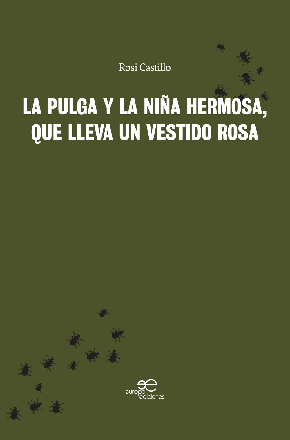 La pulga y la niña hermosa, que lleva un vestido rosa