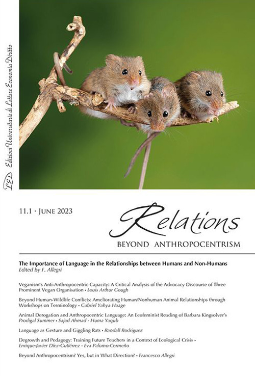 Relations. Beyond Anthropocentrism (2023). Vol. 11: The Importance of Language in the Relationships between Humans and Non-Humans