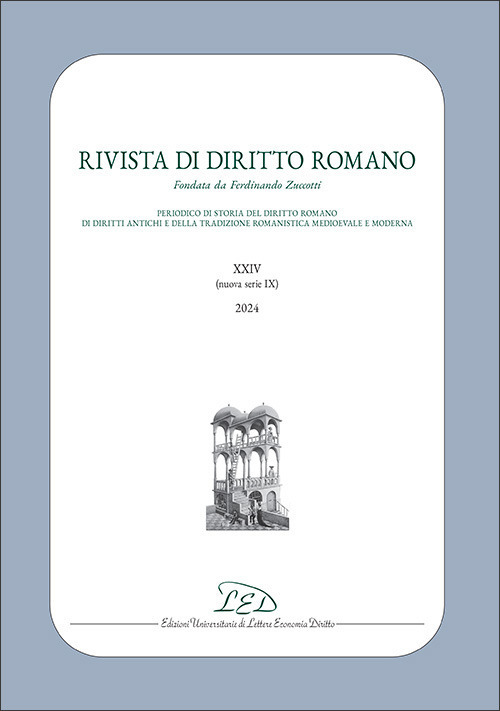 Rivista di diritto romano. Nuova serie (2024). Vol. 24