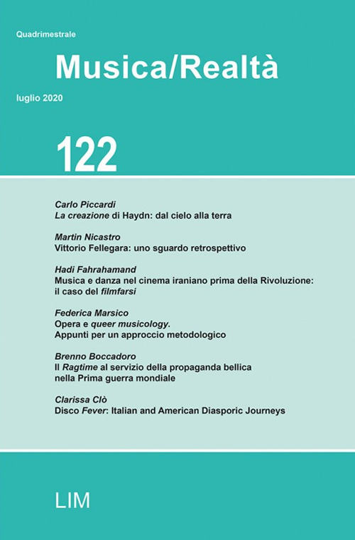 Musica/realtà (2020). Vol. 122