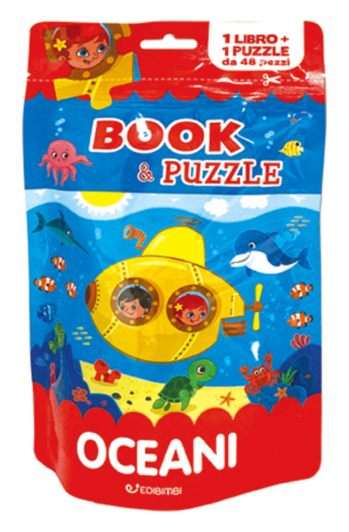 Oceani. Book&puzzle. Ediz. illustrata. Con puzzle da 48 pezzi