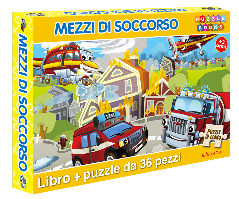 Mezzi di soccorso. Puzzle books. Ediz. illustrata. Con puzzle da 36 pezzi