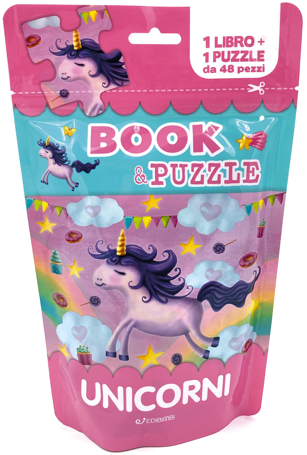 Unicorni. Book&puzzle. Ediz. illustrata. Con puzzle