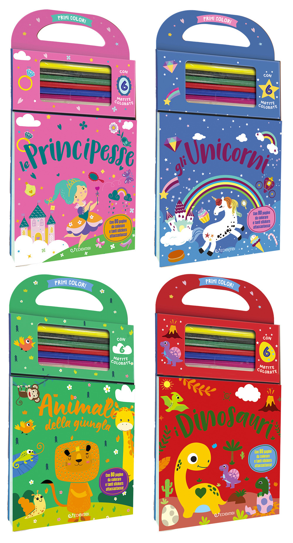 Gli unicorni-Animali della giungla-I dinosauri-Le principesse. Ediz. illustrata