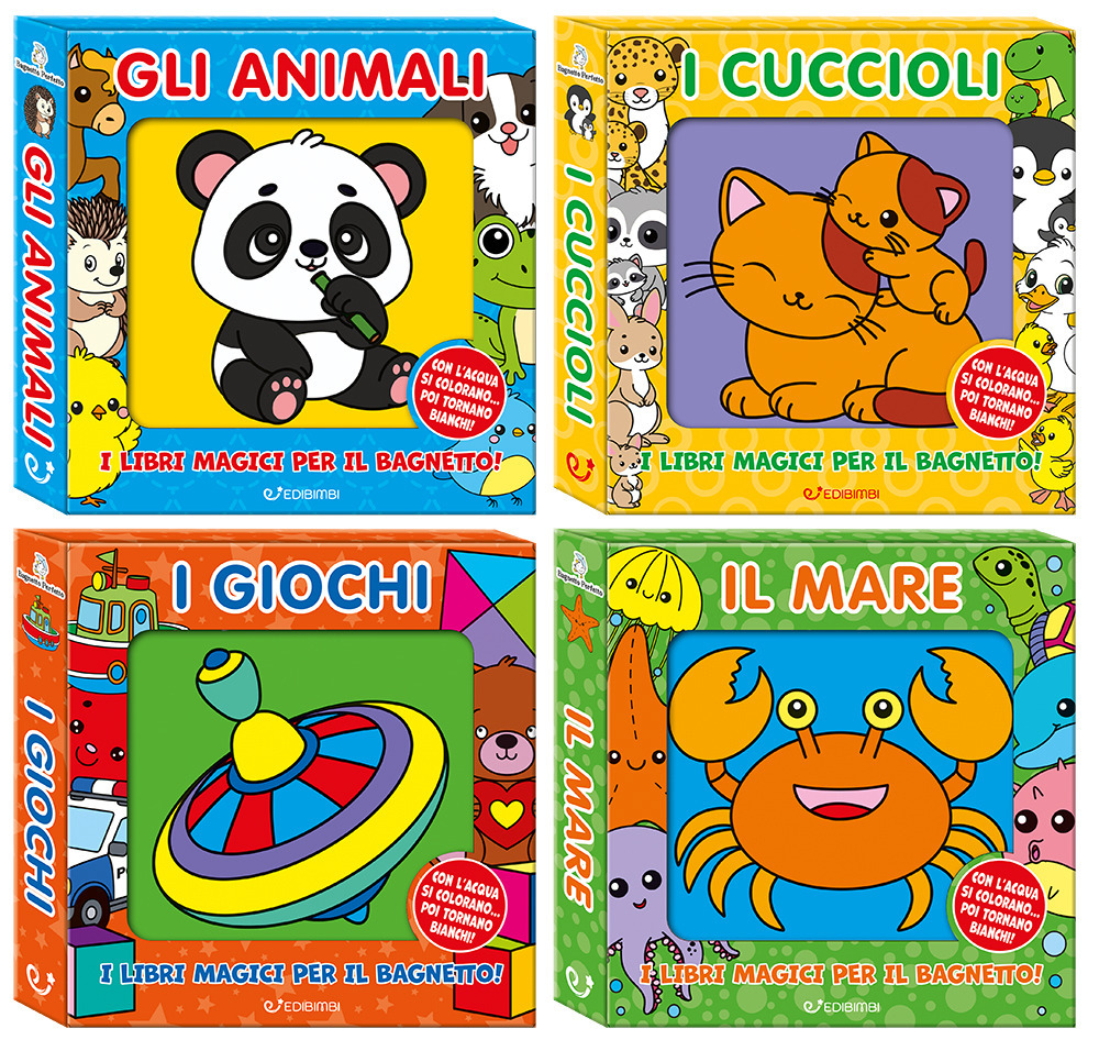 Gli animali, il mare, i cuccioli, i giochi