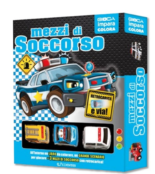 Mezzi di soccorso. Ediz. illustrata. Con 3 macchinine