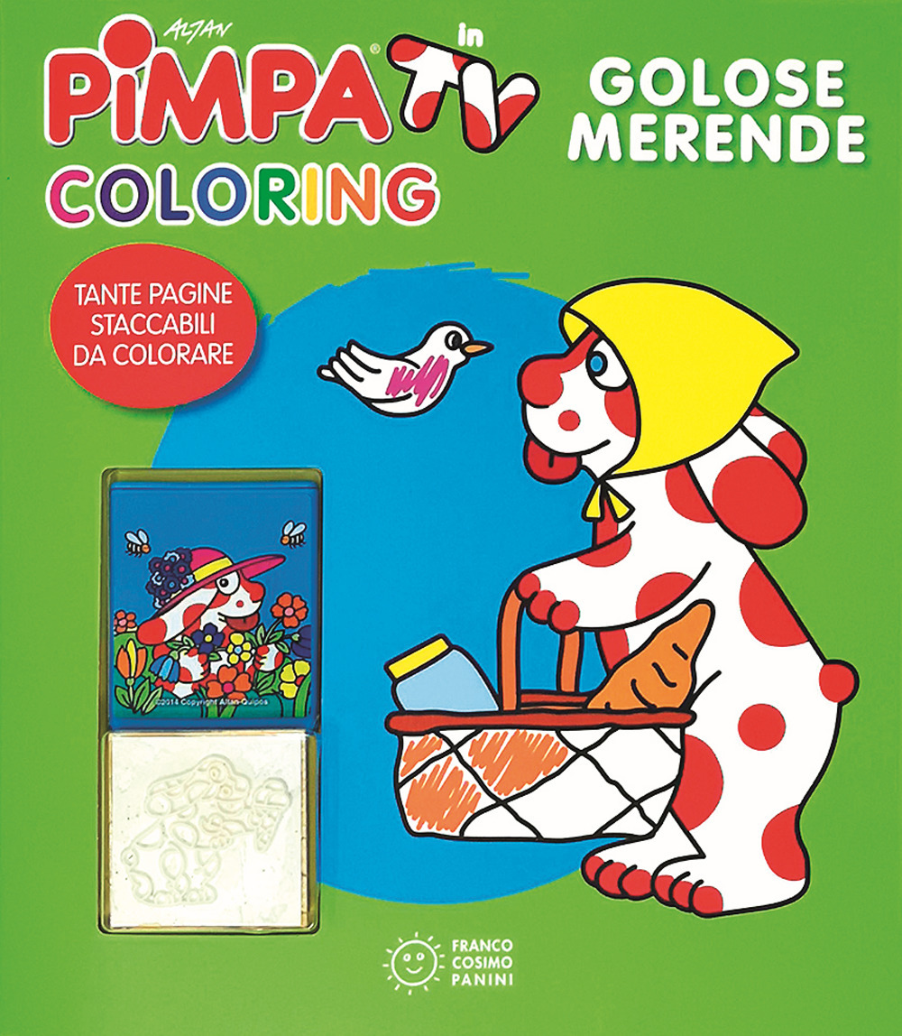 Golose merende. Pimpa in tv. Coloring. Ediz. illustrata. Con gadget