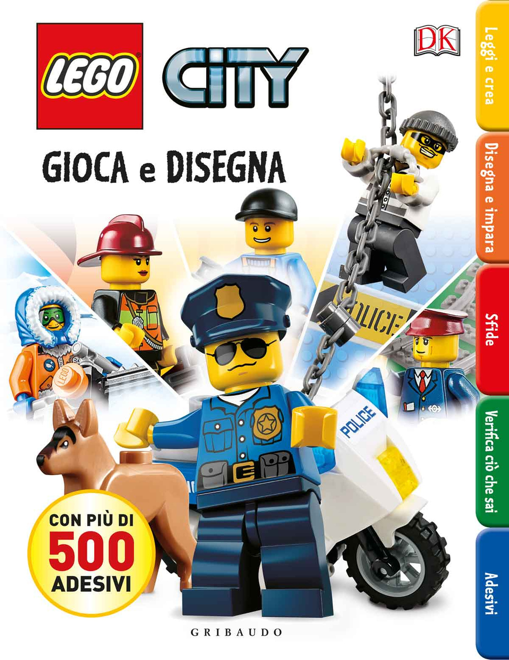 Gioca e disegna. Disegna e crea. Lego city. Con adesivi. Ediz. illustrata