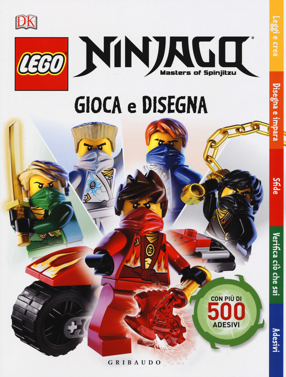 Gioca e disegna. Lego Ninjago. Masters of Spinjitsu. Con adesivi. Ediz. a colori