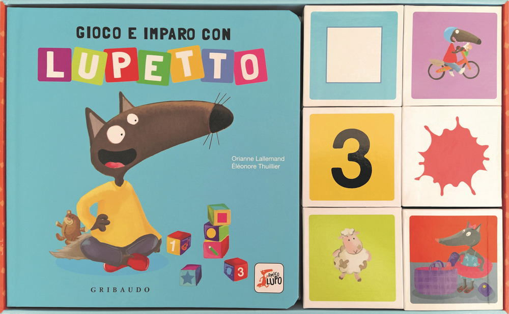 Gioco e imparo con Lupetto. Amico lupo. Ediz. a colori. Con 6 cubi