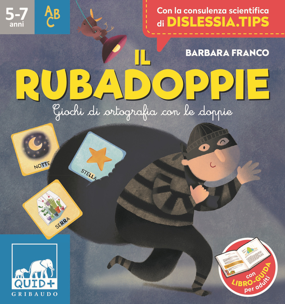 Il rubadoppie. Giochi di ortografia con le doppie. Ediz. a colori. Con 76 carte. Con plancia da gioco