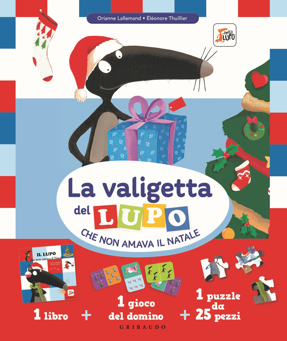 La valigetta del lupo che non amava il Natale. Amico lupo. Ediz. a colori. Con gioco del domino. Con puzzle