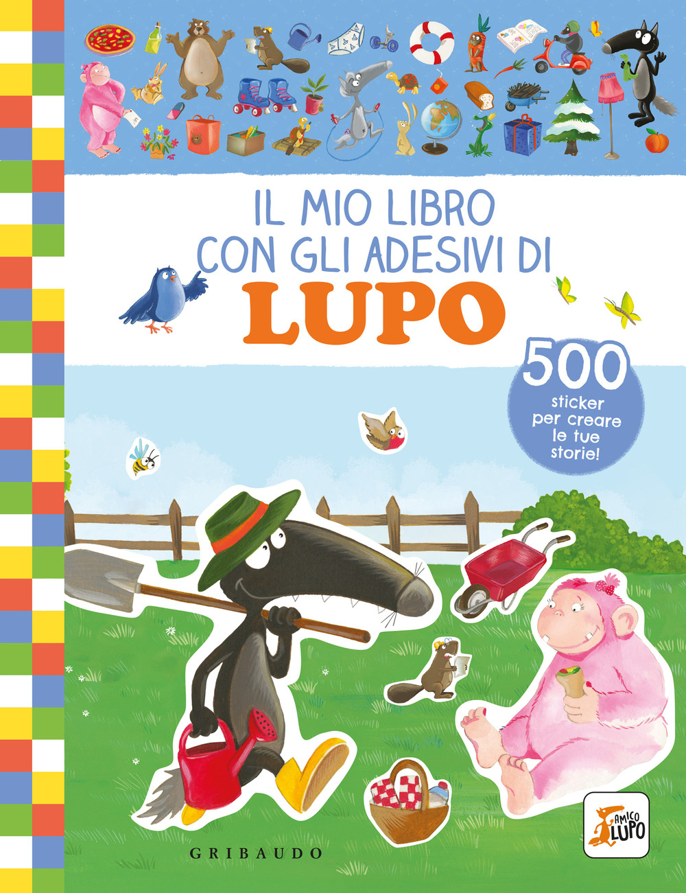 Il mio libro con gli adesivi di lupo. Amico lupo. Ediz. a colori