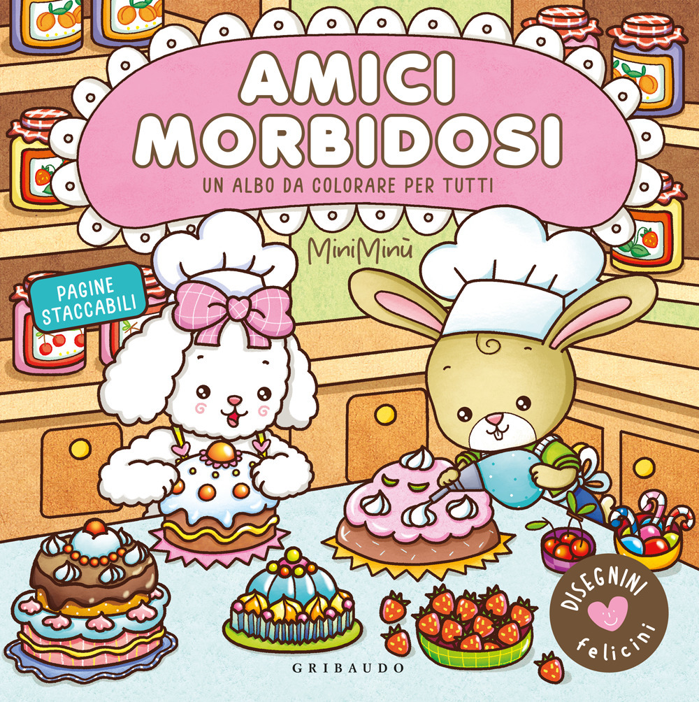 Amici morbidosi. Disegnini felicini. Un albo da colorare per tutti. Ediz. a colori