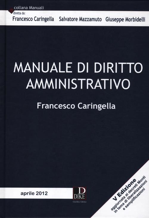 Manuale di diritto amministrativo