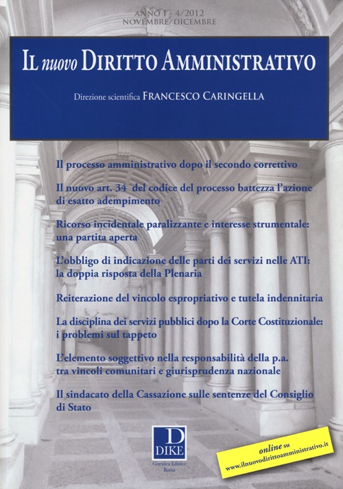 Il nuovo diritto amministrativo (2012). Vol. 4